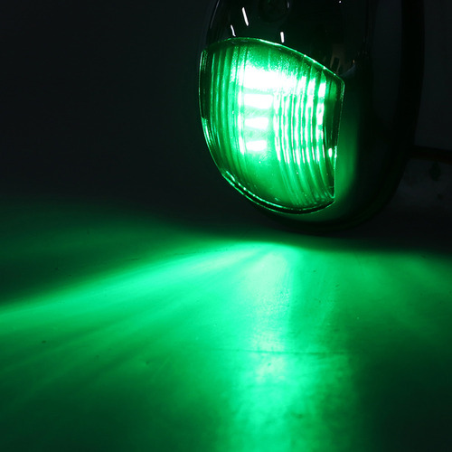 Luz Led De Navegación Marina De 12 V, Impermeable, Verde, Es