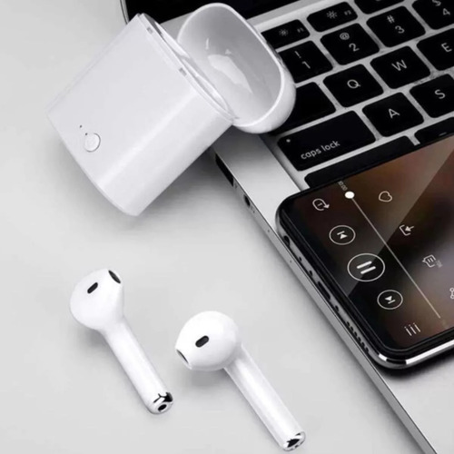 Fone Tws H'maston Ly-17 Mini Bluetooth Com Led Cor Branco