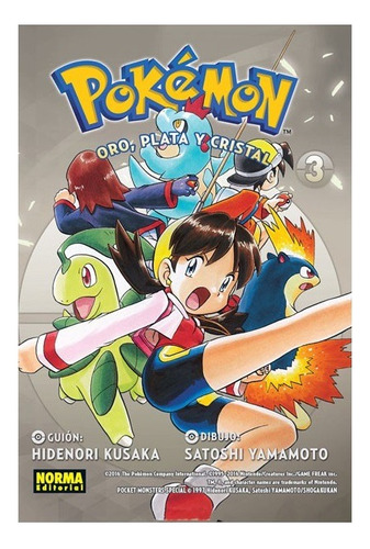 Manga Pokémon Oro, Plata Y Cristal Volumen 3 Editorial Norma