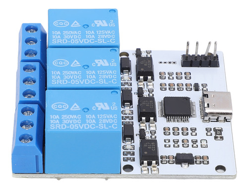 Módulo De Relé De Control De Puerto Serie Usb De 3 Canales T