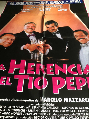 Poster La Herencia Del Tio Pepe Miguel Del Sel Negro Alvarez