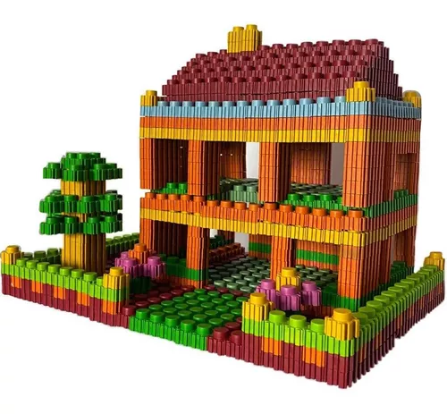 Blocos de montar Lego Monta Tudo 3D Com 1000 Peças 5 Modelos Diferentes