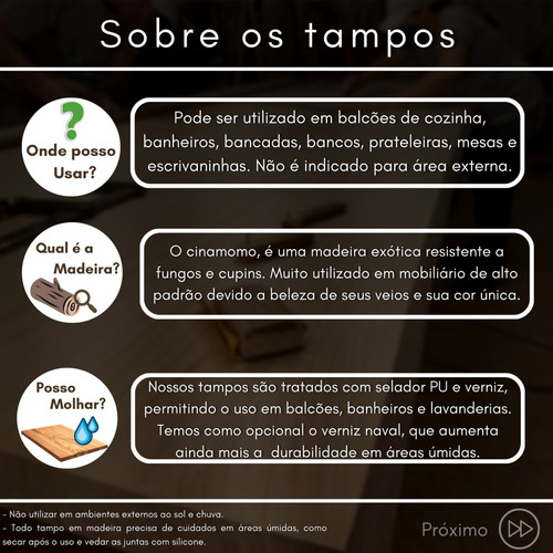 Conjunto De Tampos Sob Medida Para Móveis Planejados Premium