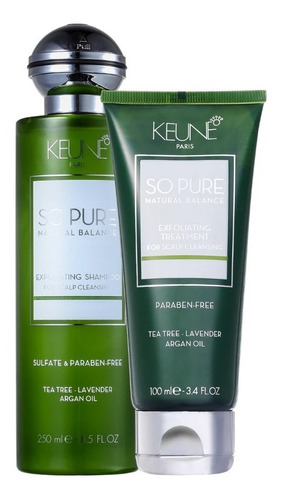  Kit Shampoo E Tratamento Keune So Pure Exfoliating 250x100ml