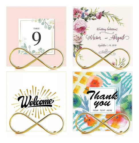20 Piezas Soportes For Números Porta-tarjetas De Mesa