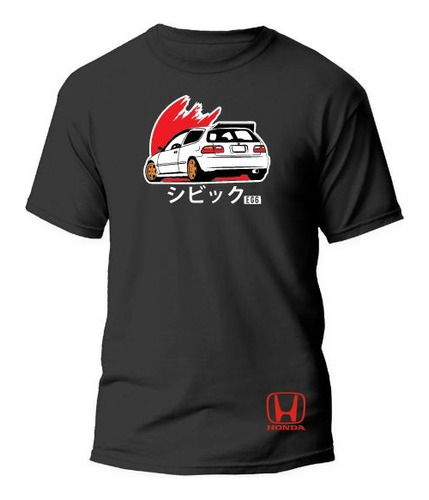 Playera Mod Honda Civic Eg6 Japón Auto Drift Reflejante 