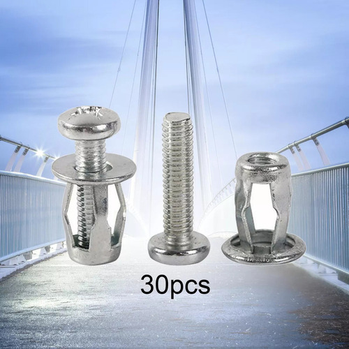 30 Piezas De Tuercas Y Tornillos Para Remaches En Forma De P