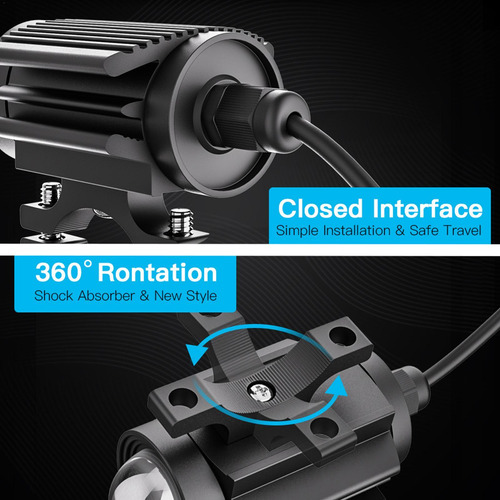 Luces Antiniebla Para Motocicleta De 60 W Focos Auxiliares D