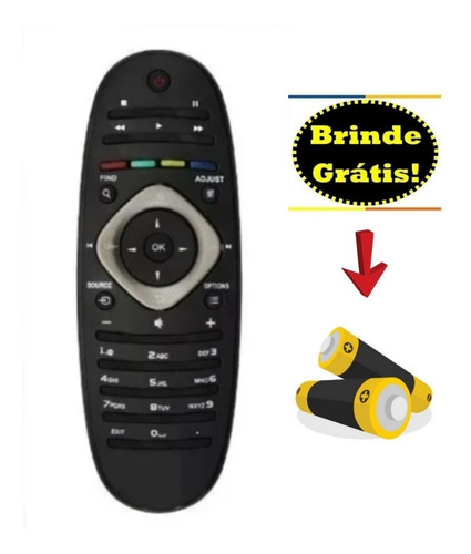 Controle Remoto Philips Lcd Led C01181 32pfl3606d/78 7983
