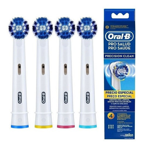 Refil Escova Eletrica Oral-b Precision Clean  C/ 4 Unidades