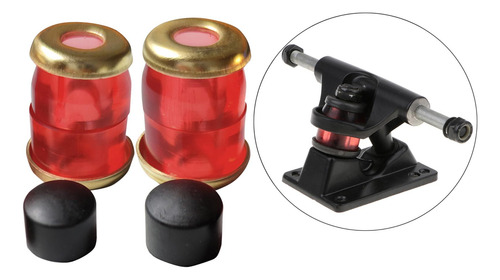 2 X 2-4pack 4x Pu Top Bottom Skate Truck Bucha Kit 2 Peças