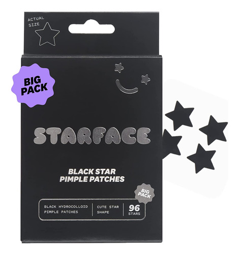 Starface Black Star Big Pack, Parches De Grano Hidrocoloide,