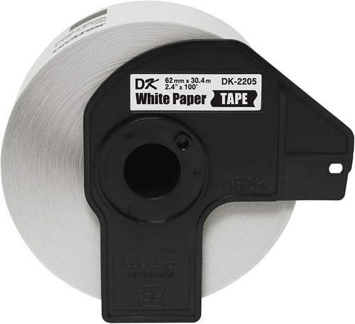 Cinta Brother Dk2205 De Papel Continuo (62 Mm X 30,4 Mt)