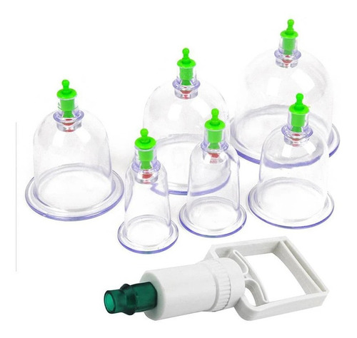 Vacumterapia Portatil Ventosas Cupping 7 Ventosas 