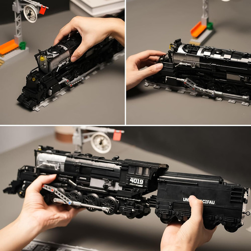 Juego De Construcción De Tren Urbano Compatible Con Lego Par