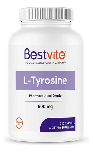 Bestvite L-tirosina 500mg (240 Cápsulas) 