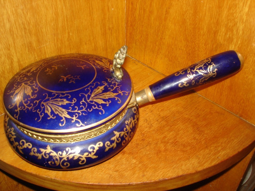 Olla De Decoracion Porcelana Royal Fine Porzellan Azul Cobal