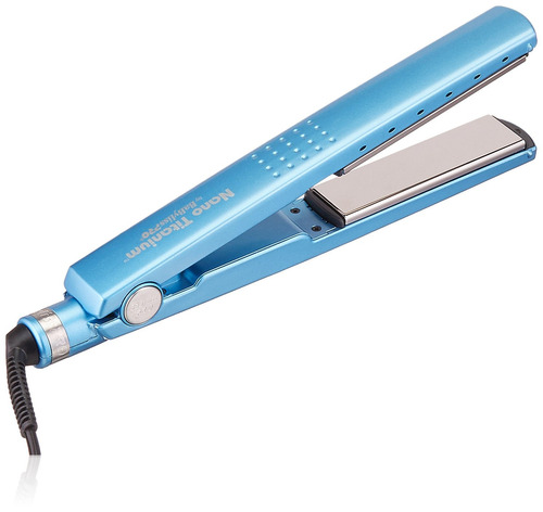 Alaciadora Plancha Cabello Babyliss Pro Nano Titanium 32mm Seco Mojado Bnnt4091tuc Placas Espejo Azúl 110v/220v