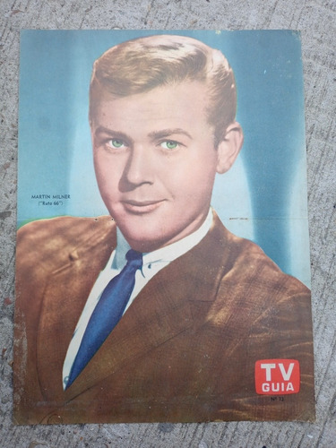 Antiguo Poster Tv Guia N.13 - Martin Milner - Ruta 66