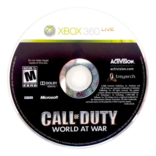 Call Of Duty World At War Xbox 360 (Reacondicionado)