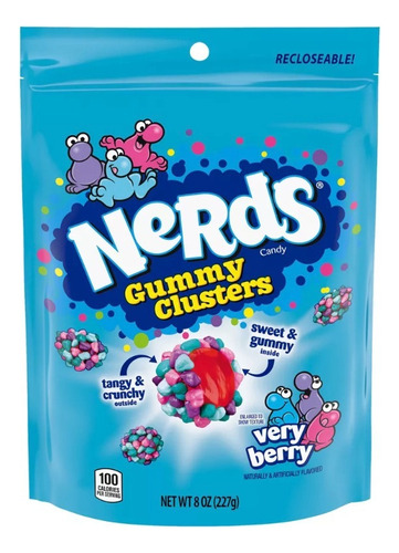 Nerds Gummy Clusters Dulces Very Berry 8oz 