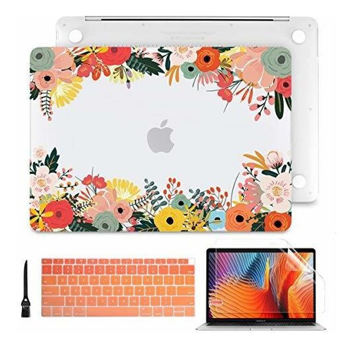 Funda Para Laptop Macbook Pro Flores A2159 A1989