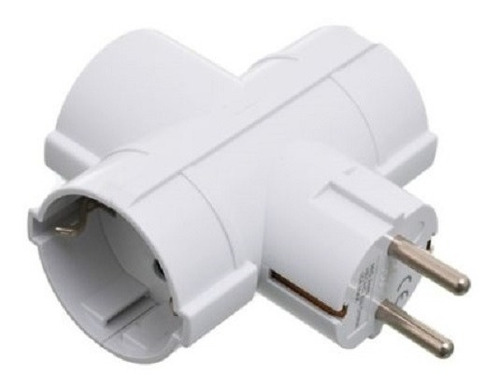 Imagen 1 de 3 de Adaptador 3 Salidas Schuko Contacto Electricidad Colon