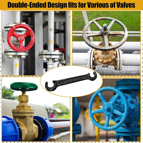 Llave De Válvula De Doble Extremo Ruedas De Válvula Manual D