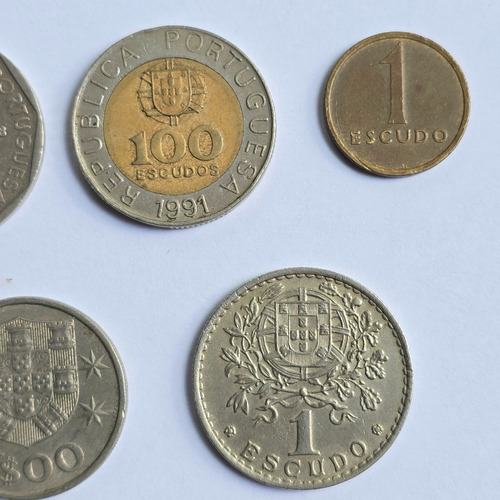 11 Moedas De Portugal 100 50 20 10 5 2,5 Escudos 1951 A 1991 (Usado)