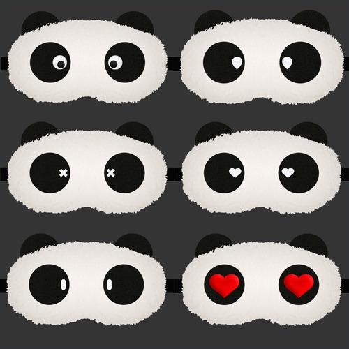 Máscara Para Dormir Con Forma De Panda/relajación Para Viaje