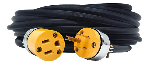 Extension Electrica Cca Uso Rudo Konect 2x16 Negro 5metros 