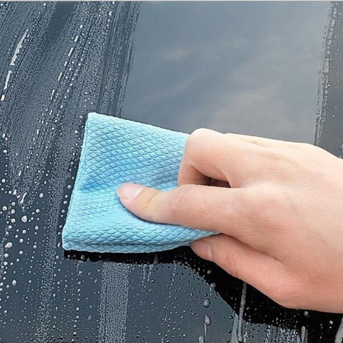 Y3 10 Paños Para Limpiar Vidrio Con Diseño Escamas Pescado