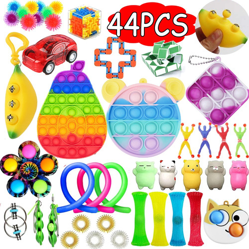 Kit De Tubérculos Toy Popit Fidget Toy 44 Pop Ti You Barato