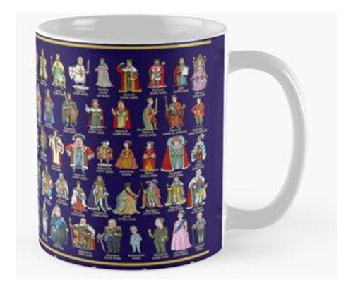 Taza Los Reyes Y Reinas De Inglaterra Y Gran Bretaña (2023) 