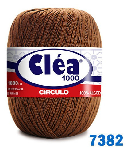 Linha Cléa 1000m Círculo Crochê Cor 7382 - Chocolate