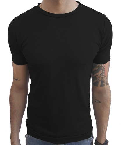 Camiseta Básica Gola Careca Slim Fit Manga Curta Sjons