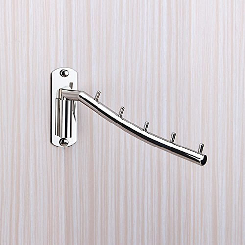 Plegable Percha De Ropa De Pared Soporte De Acero Inoxidabl