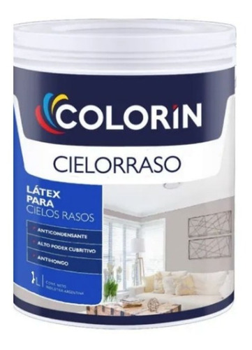 Antihongo Interior Colorin Látex Para Cielo Raso X 1 Lts.