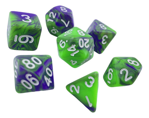Juego De Mesa Familiar D10 D20 De Dados Acrílicos Novedosos