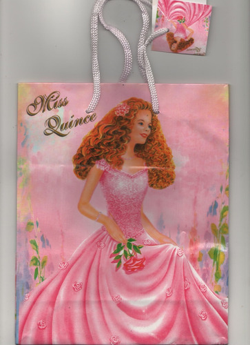Bolsas De Regalo Con Motivo De 15 Años - Pack 20 Unidades