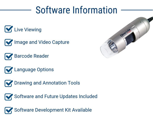 Microscopio Digital Dino-lite Am3111-0.3 Mp, 10x - 50x, 230x