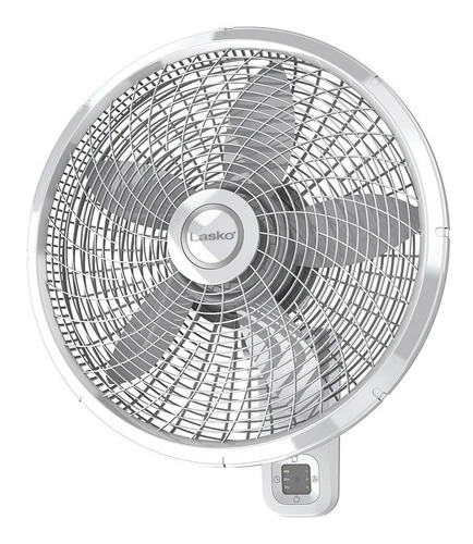 Imagen 1 de 4 de Ventilador de pared Lasko M18950 blanco con 5 aspas color white de plástico, 18" de diámetro 120 V