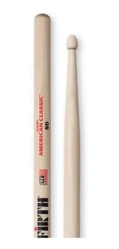 Imagem 2 de 2 de Baqueta American Classic 8d Ponta De Madeira Vic Firth 1167