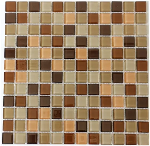 comprar 10 X Malla Mosaico Decorativa Cenefa En Vidrio Moka Cafe