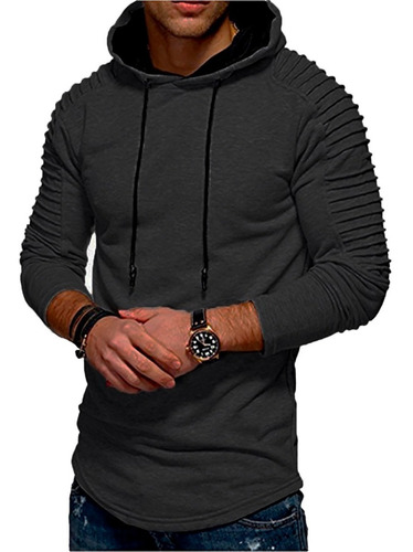 Campera Buzo Hombre Hoodies Capucha Slim Fit Kanguro A21