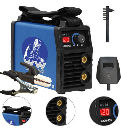 Máquina De Solda Inversora Arcw-120 120a Digital Portátil 220v Wwsoldas