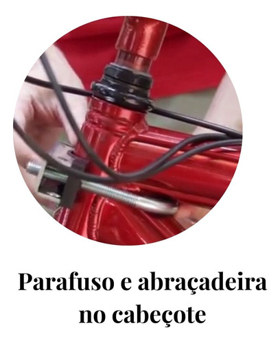 Abraçadeira + Parafuso Grande P/ Cadeirinha Dianteira