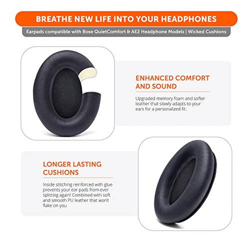 Almohadillas Wc Para Bose Qc15 - Compatibles Con Qc25 / Qc2