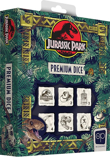 Juego De Dados Jurassic Park Premium | Dados Coleccionables.
