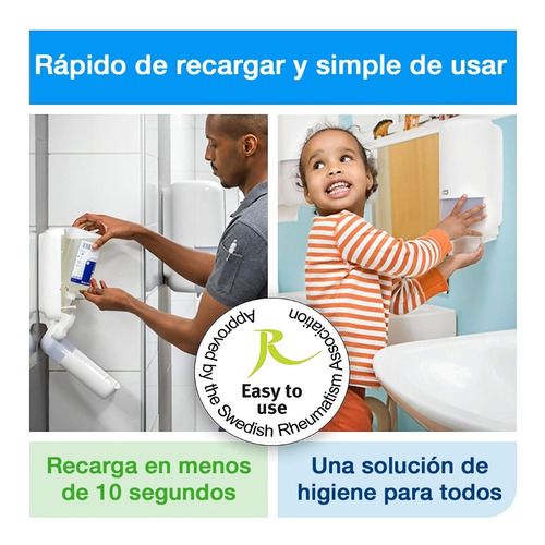 Dispensador Jabón En Espuma Tork + Carga Gratis